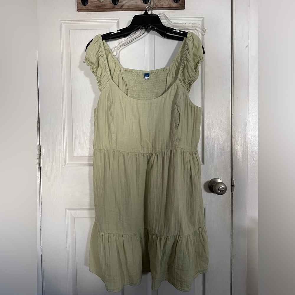 Pale Green Mini Dress